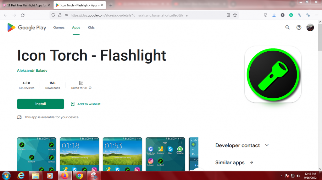 Icon Torch – Flashlight