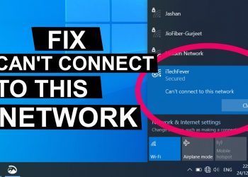 fix Can’t Connect To This Network Error