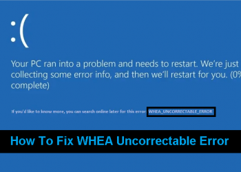WHEA Uncorrectable Error