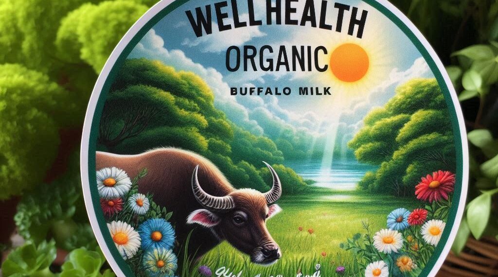 wellhealthorganic buffalo milk tag