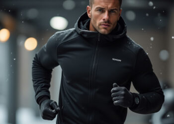 the spark shop men winter jacket sportswear gym fitness