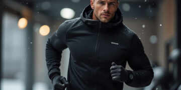 the spark shop men winter jacket sportswear gym fitness