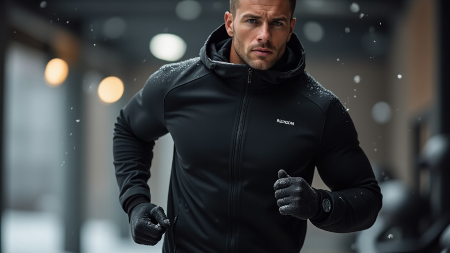 the spark shop men winter jacket sportswear gym fitness